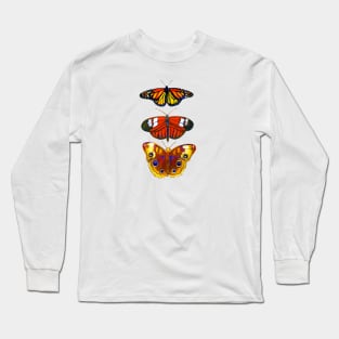 Watercolor Butterflies Long Sleeve T-Shirt